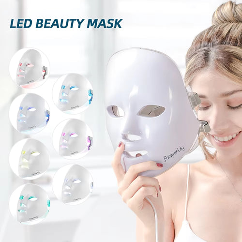 7-Color Minimalism LED Facial Mask Photon Therapy Light Device