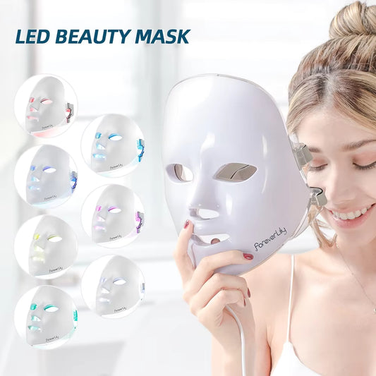 7-Color Minimalism LED Facial Mask Photon Therapy Light Device