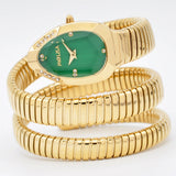 Velora Aesthetics Snake Dress Watch Coiled in Gold