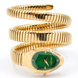 Velora Aesthetics Snake Dress Watch Coiled in Gold